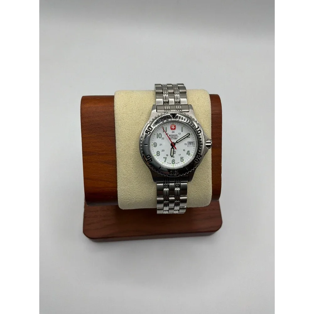 Wenger Swiss Military 79923 Womens White Dial Stainless Steel Quartz Watch